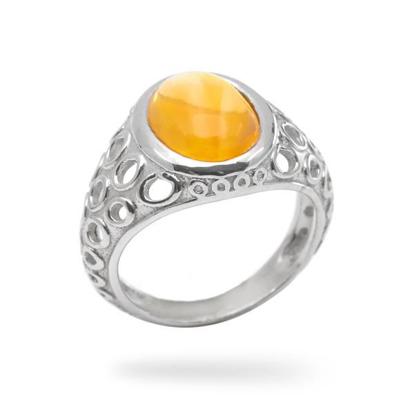 Bague citrine argent Citta